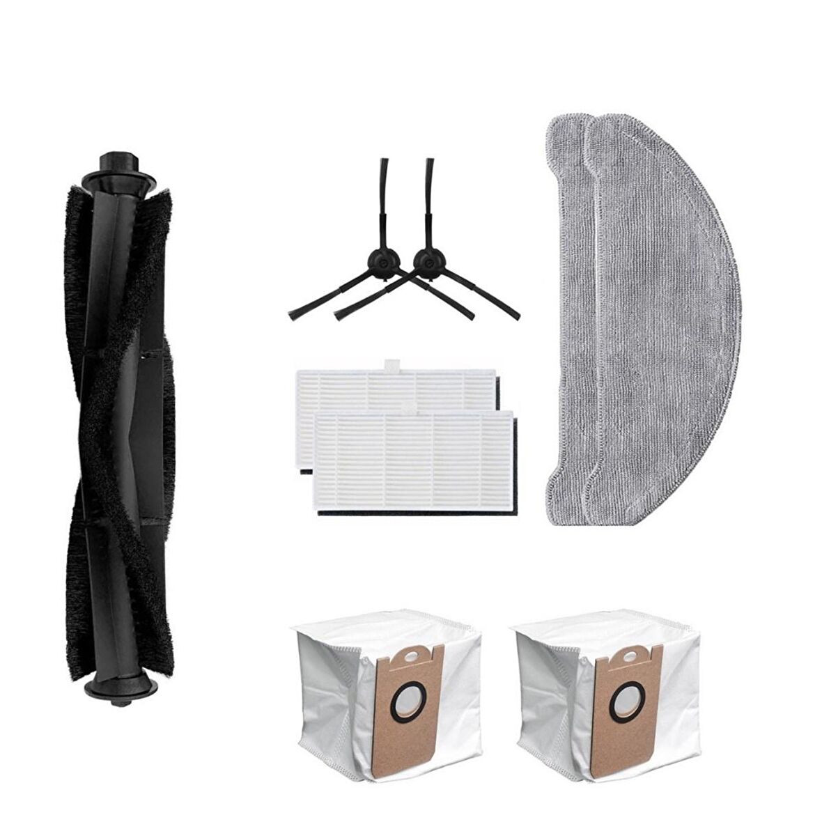 Viomi S9 Robot Süpürge Uyumlu 9'lu Yedek Parça Seti